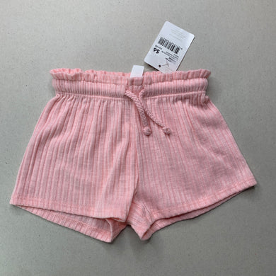 Girls Dymples, lightweight ribbed shorts, elasticated, NEW, size 00,  