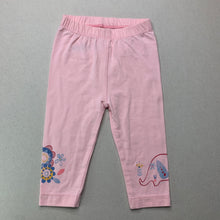 Load image into Gallery viewer, Girls Nutmeg, pink stretchy leggings, elasticated, EUC, size 00,  