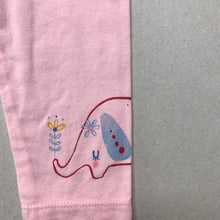 Load image into Gallery viewer, Girls Nutmeg, pink stretchy leggings, elasticated, EUC, size 00,  