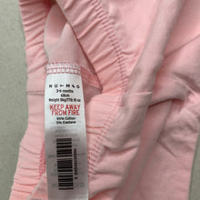 Load image into Gallery viewer, Girls Nutmeg, pink stretchy leggings, elasticated, EUC, size 00,  