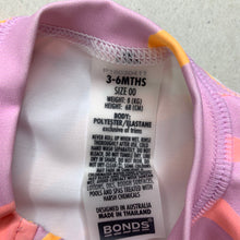 Load image into Gallery viewer, Girls Bonds, floral long sleeve rashie suit, EUC, size 00,  