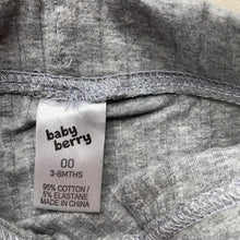 Load image into Gallery viewer, unisex Baby Berry, grey ribbed shorts, elasticated, EUC, size 00,  