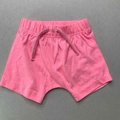 Girls Dymples, pink lightweight shorts, elasticated, EUC, size 000,  