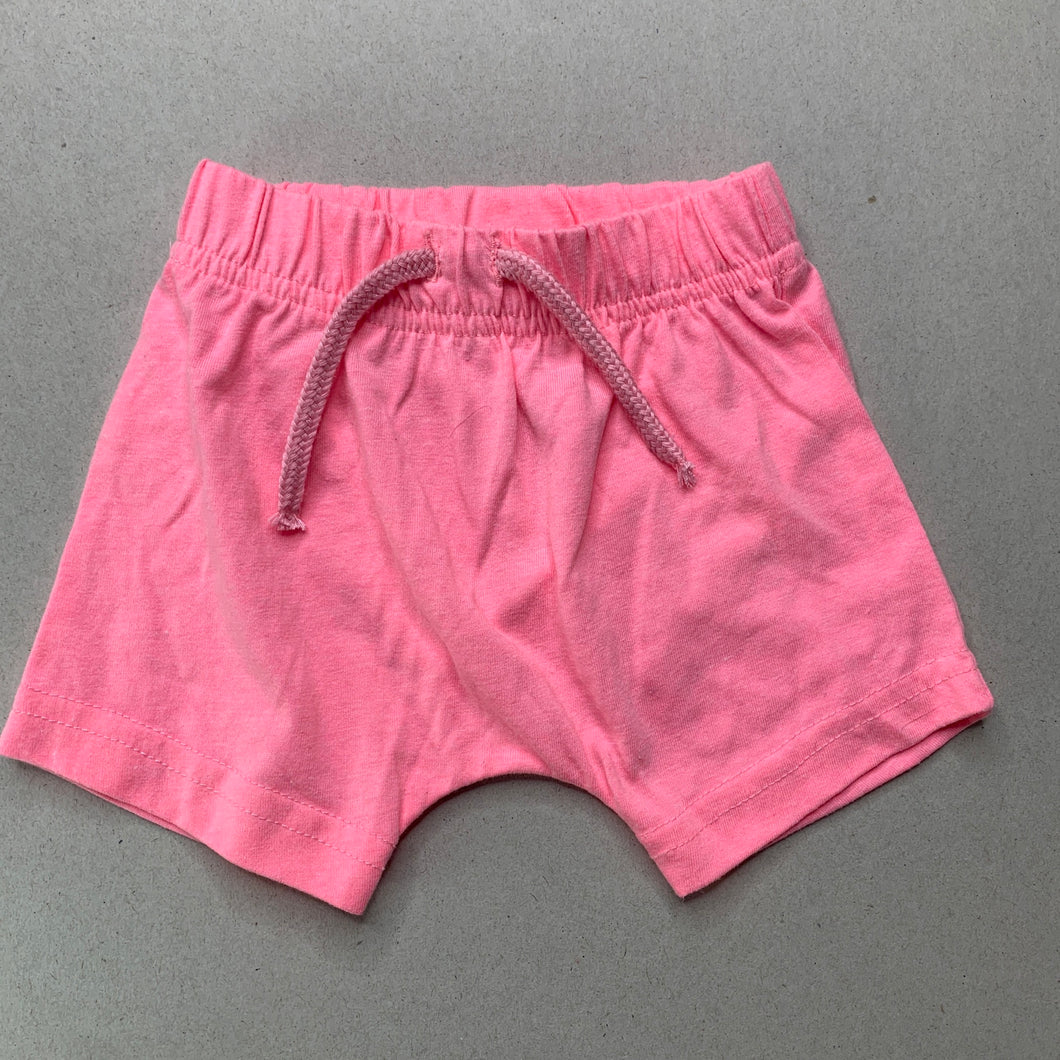 Girls Dymples, pink lightweight shorts, elasticated, EUC, size 000,  