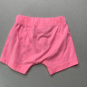 Girls Dymples, pink lightweight shorts, elasticated, EUC, size 000,  