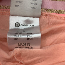 Load image into Gallery viewer, Girls B Collection, cotton skirt, built-in shorts, elasticated, GUC, size 2,  