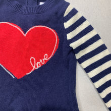 Load image into Gallery viewer, Girls GAP, knitted cotton long sleeve dress, EUC, size 0, L: 37cm