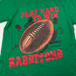 Boys NRL Supporter, Souths Rabbitohs cotton t-shirt / top, EUC, size 10,  