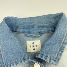 Load image into Gallery viewer, Girls Target, blue stretch denim jacket / coat, GUC, size 10,  