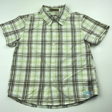 Boys H&M, lightweight cotton short sleeve shirt, FUC, size 5,  