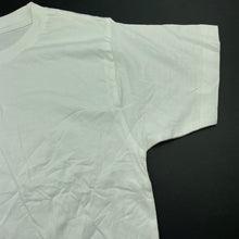 Load image into Gallery viewer, unisex white, cotton t-shirt / top, EUC, size 10,  