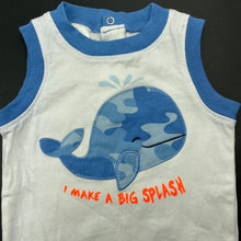 Load image into Gallery viewer, Boys Babies R Us, cotton singletsuit / romper, whale, FUC, size 00,  