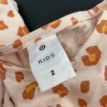 Load image into Gallery viewer, Girls Target, animal print cotton summer dress, FUC, size 2, L: 51cm
