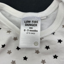 Load image into Gallery viewer, unisex Target, cotton bodysuit / romper, stars, GUC, size 000,  