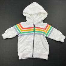 Load image into Gallery viewer, unisex Baby Berry, fleece lined zip hoodie sweater, GUC, size 000,  