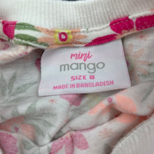 Load image into Gallery viewer, Girls Mango, floral cotton tie front t-shirt / top, GUC, size 8,  