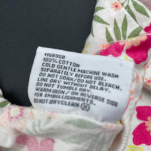 Load image into Gallery viewer, Girls Mango, floral cotton tie front t-shirt / top, GUC, size 8,  