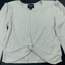 Load image into Gallery viewer, Girls Bardot Junior, soft feel stretchy twist front sweater, EUC, size 8-10,  