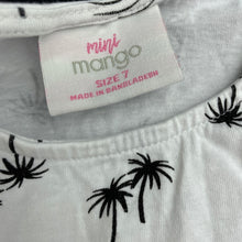 Load image into Gallery viewer, Girls Mango, cotton casual dress, pink marks front &amp; back, FUC, size 7, L: 56cm