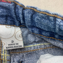 Load image into Gallery viewer, Boys Target, blue denim shorts, adjustable, GUC, size 2,  