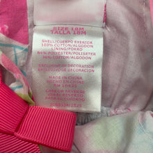 Load image into Gallery viewer, Girls Nannette, lined floral cotton summer dress, GUC, size 1-2, L: 39cm