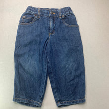 Load image into Gallery viewer, Boys GAP, blue denim jeans, elasticated, Inside leg: 28cm, GUC, size 2,  