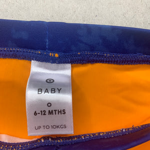 Boys Target, orange swim shorts, elasticated, FUC, size 0,  