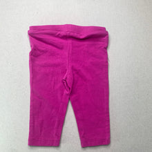 Load image into Gallery viewer, Girls pink, stretchy leggings, elasticated, GUC, size 00,  
