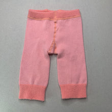 Load image into Gallery viewer, Girls Bonds, stretchy knitted leggings / bottoms, elasticated, GUC, size 000,  