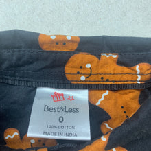 Load image into Gallery viewer, Boys B&amp;L, cotton Christmas short sleeve shirt, gingerbread men, EUC, size 0,  