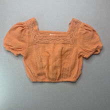 Load image into Gallery viewer, Girls Anko, orange lightweight cotton top, GUC, size 1,  