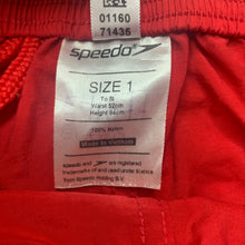 Load image into Gallery viewer, Boys Speedo, lightweight board shorts, elasticated, FUC, size 1,  