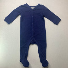 Load image into Gallery viewer, unisex David Jones, navy cotton coverall / romper, EUC, size 000,  