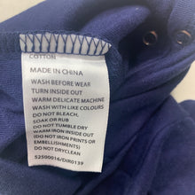 Load image into Gallery viewer, unisex David Jones, navy cotton coverall / romper, EUC, size 000,  