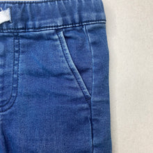 Load image into Gallery viewer, Boys Anko, stretch knit denim pants, elasticated, marks front left leg, FUC, size 1,  