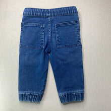 Load image into Gallery viewer, Boys Anko, stretch knit denim pants, elasticated, marks front left leg, FUC, size 1,  