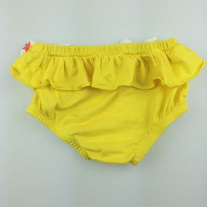 Girls Babies R Us, yellow cotton ruffle bloomers, GUC, size 00