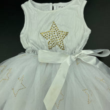 Load image into Gallery viewer, Girls Origami, spliced tulle party dress, stars, FUC, size 2, L: 50cm