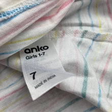 Load image into Gallery viewer, Girls Anko, cotton casual summer dress, FUC, size 7, L: 61cm