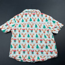 Load image into Gallery viewer, Boys Tilt, Christmas cotton short sleeve shirt, GUC, size 1,  