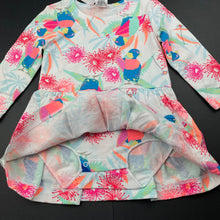 Load image into Gallery viewer, Girls Bonds, colourful stretchy romper dress, NEW, size 0, L: 38cm
