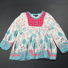 Load image into Gallery viewer, Girls Pumpkin Patch, lightweight cotton tunic top, L: 40cm, FUC, size 4,  