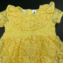 Load image into Gallery viewer, Girls Dymples, floral lace romper dress, GUC, size 1, L: 40cm