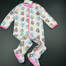Load image into Gallery viewer, Girls Disney, Princess, fleece zip coverall / pyjamas, NEW, size 2,  