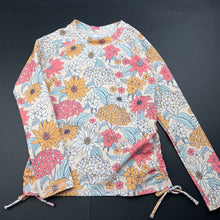 Load image into Gallery viewer, Girls Target, floral long sleeve rashie / swim top, GUC, size 6,  