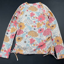 Load image into Gallery viewer, Girls Target, floral long sleeve rashie / swim top, GUC, size 6,  