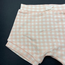 Load image into Gallery viewer, Girls Anko, pink check cotton shorts, elasticated, EUC, size 00,  