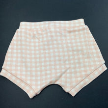 Load image into Gallery viewer, Girls Anko, pink check cotton shorts, elasticated, EUC, size 00,  