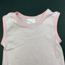 Load image into Gallery viewer, Girls Target, pink stripe cotton singlet top, GUC, size 000,  