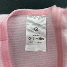 Load image into Gallery viewer, Girls Target, pink stripe cotton singlet top, GUC, size 000,  